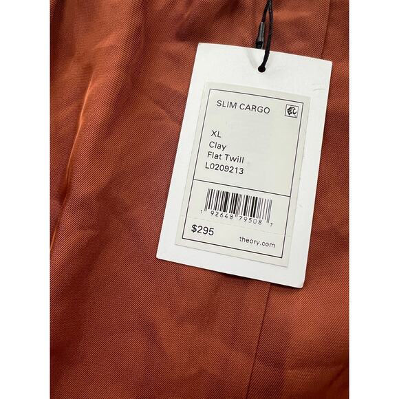 Theory Women's Slim Cargo Clay Flat Twill Pants L0209213 Size XL $295 NWT - Picture 3 of 16